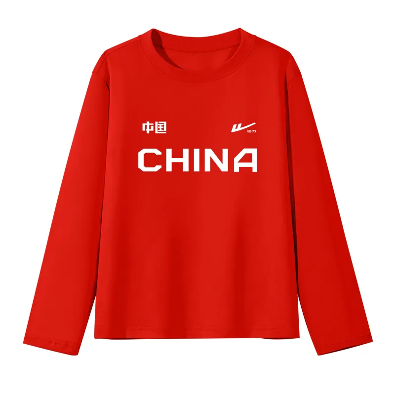 Футболка для детей с круглым вырезом WARRIOR, Red China Logo