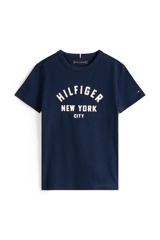 

Детская хлопковая футболка Tommy Hilfiger, темно-синий