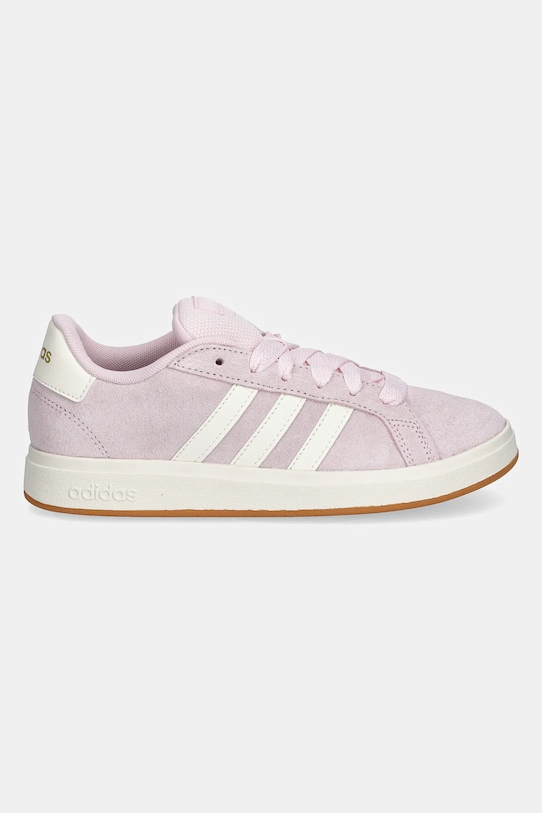 Детские замшевые кроссовки Grand Court 00s Adidas, розовый — фото 2