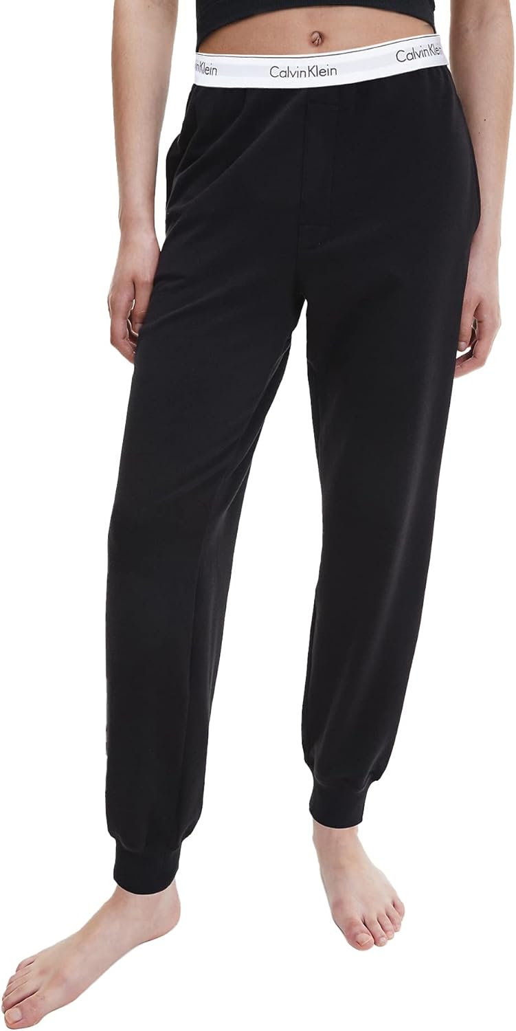

Женские современные хлопковые спортивные брюки Calvin Klein Lounge, Black