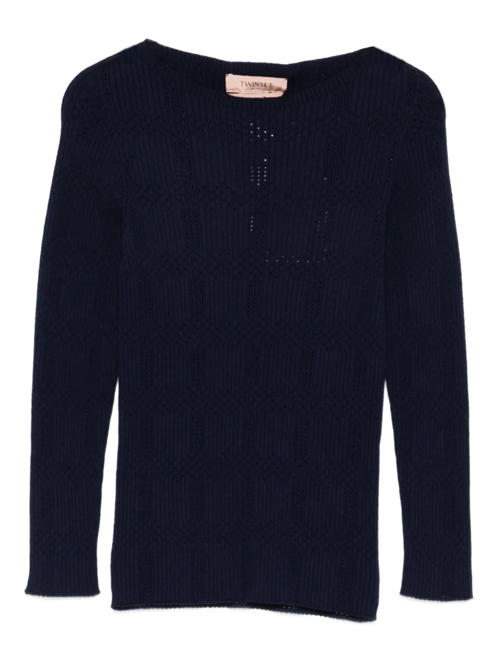 

Рифленый топ Twinset, синий