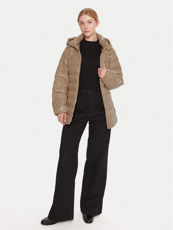 Зимняя куртка regular fit LV044D542G Calvin Klein, бежевый — фото 2