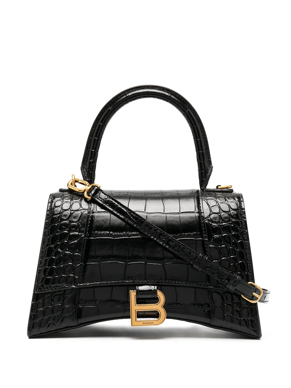 

Маленькая сумка Hourglass с верхней ручкой BALENCIAGA, черный