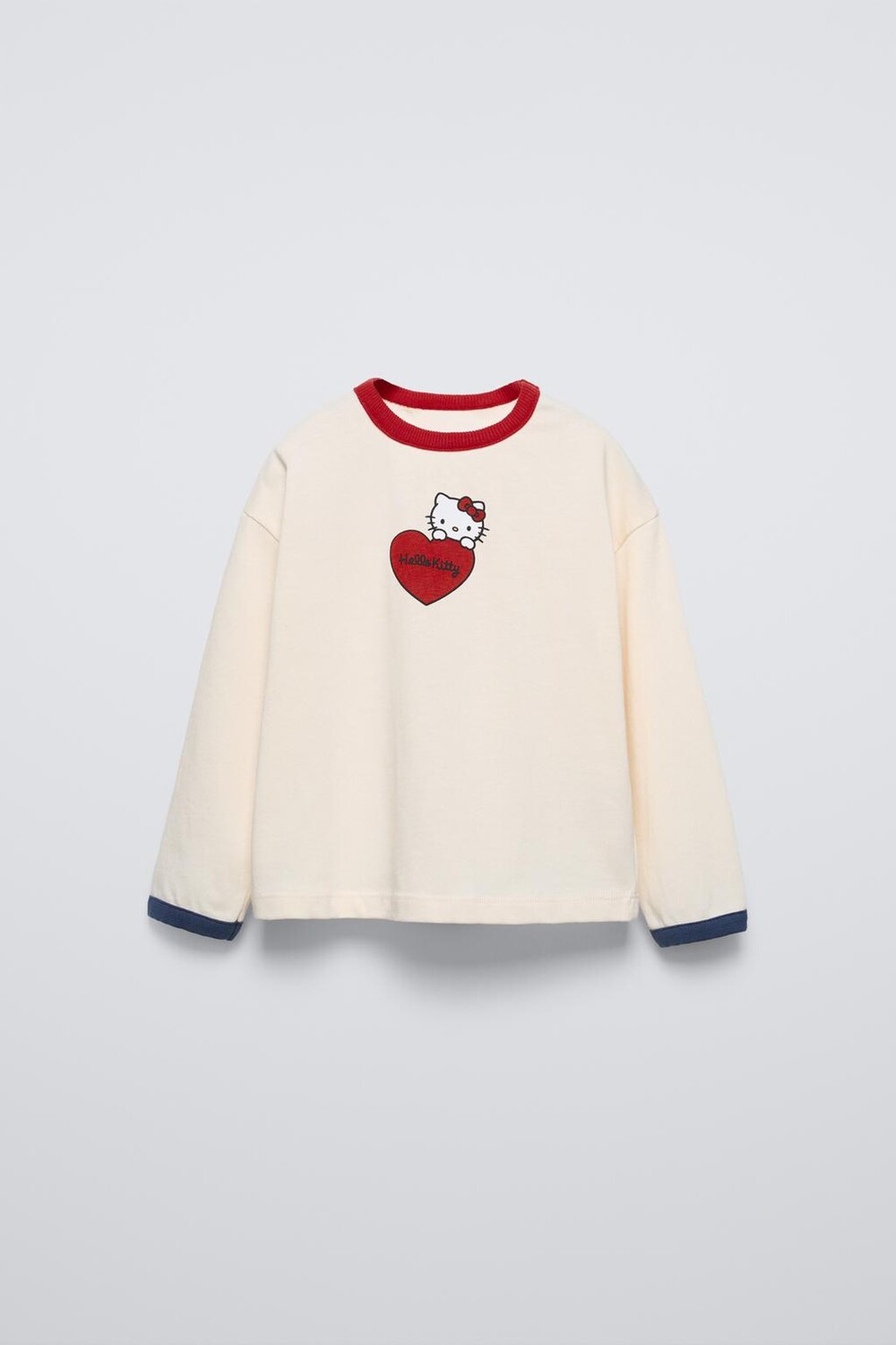 

Футболка sanrio hello kitty ZARA, устрично-белый