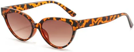 

Женские солнцезащитные очки в винтажном стиле, конфетные цвета, градиентные, «кошачий глаз», модные женские очки с защитой от УФ-излучения UV400 MTZJH, Leopard