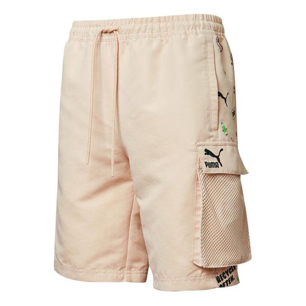 

Шорты awareness cargo woven shorts 'beige black' Puma, бежевый
