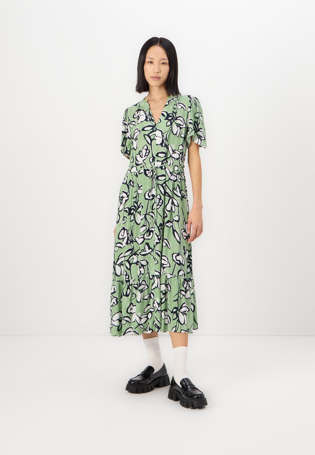 

Платье-рубашка DRESS FEMININE PRINTED TOM TAILOR, фуксия