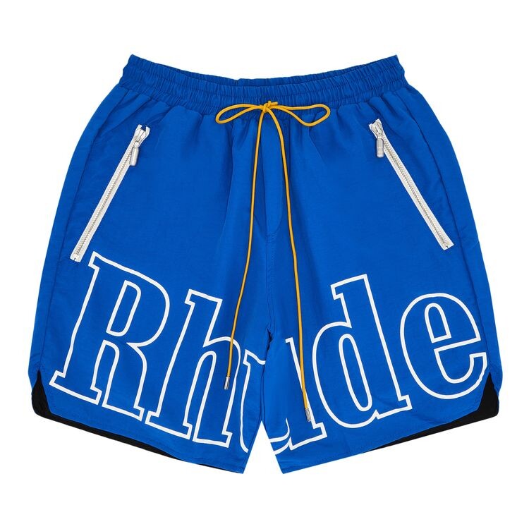 

Шорты Rhude Logo Print Relax Fit Shorts Blue, синий