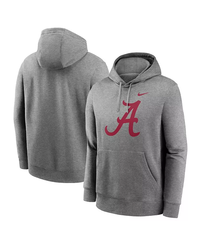 

Мужская толстовка с капюшоном Heather Gray Alabama Crimson Tide Primetime Evergreen Club Fleece Pullover Hoodie Nike
