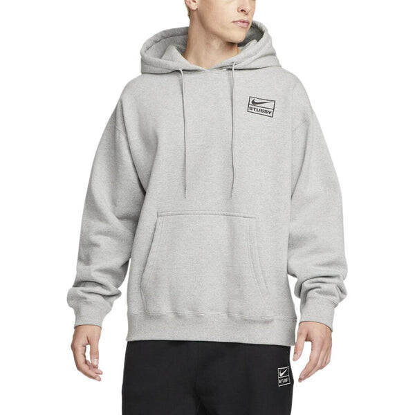 Толстовка Nike x Stussy Crossover Solid Color Logo Alphabet Embroidered Casual Pullover Asia Edition Unisex Gray, мультиколор — фото 3