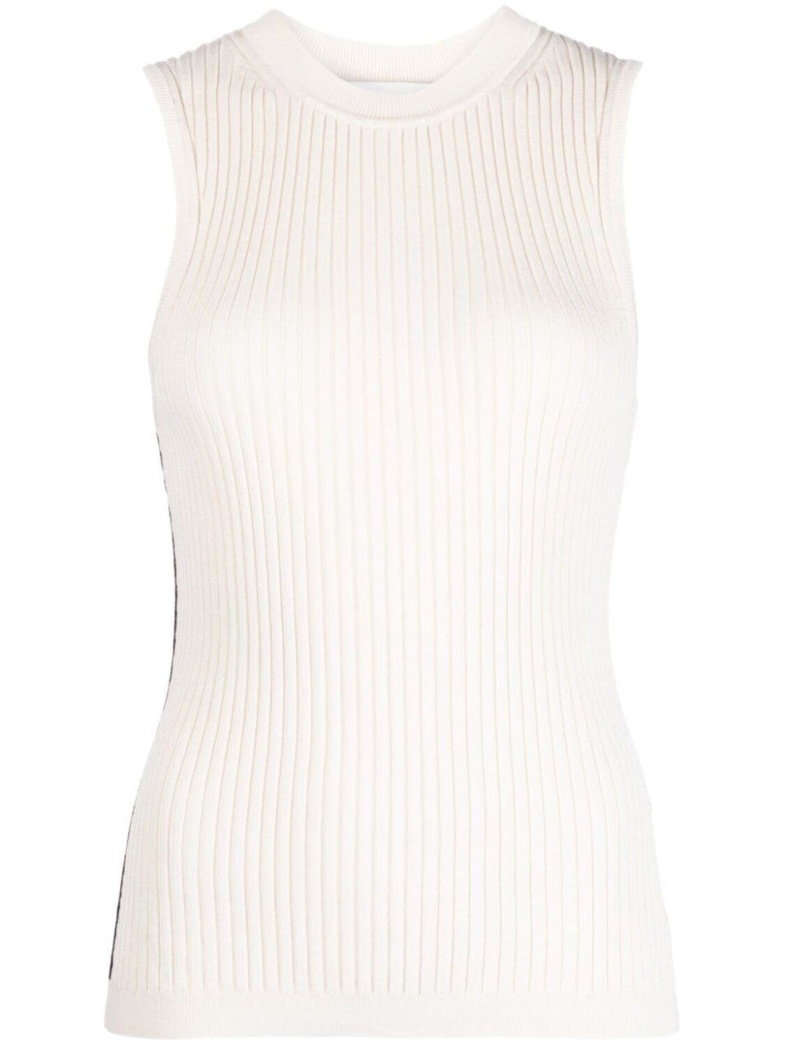 

3.1 Phillip Lim топ в рубчик без рукавов, белый