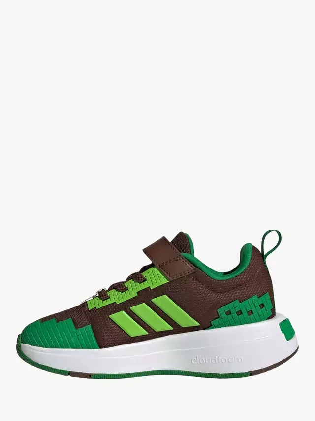 Детские профессиональные кроссовки для Minecraft, коричнево-зеленые adidas — фото 4