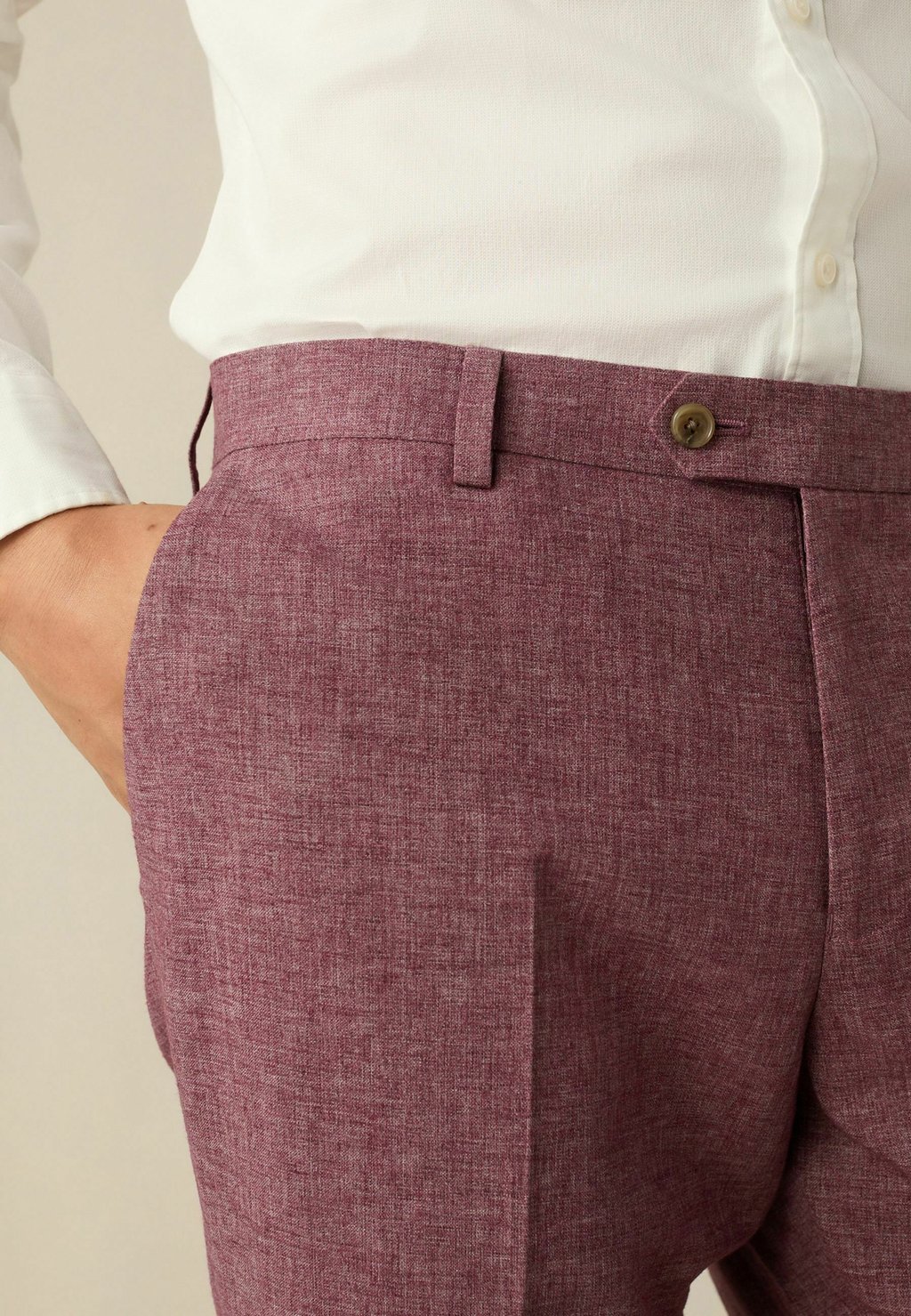 Костюмные брюки TEXTURED - Trousers Next, розовый — фото 3