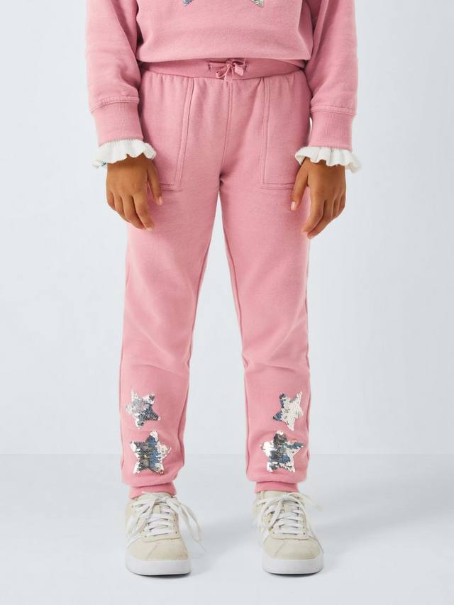 

Детские джоггеры с пайетками в виде звезд John Lewis, Pink