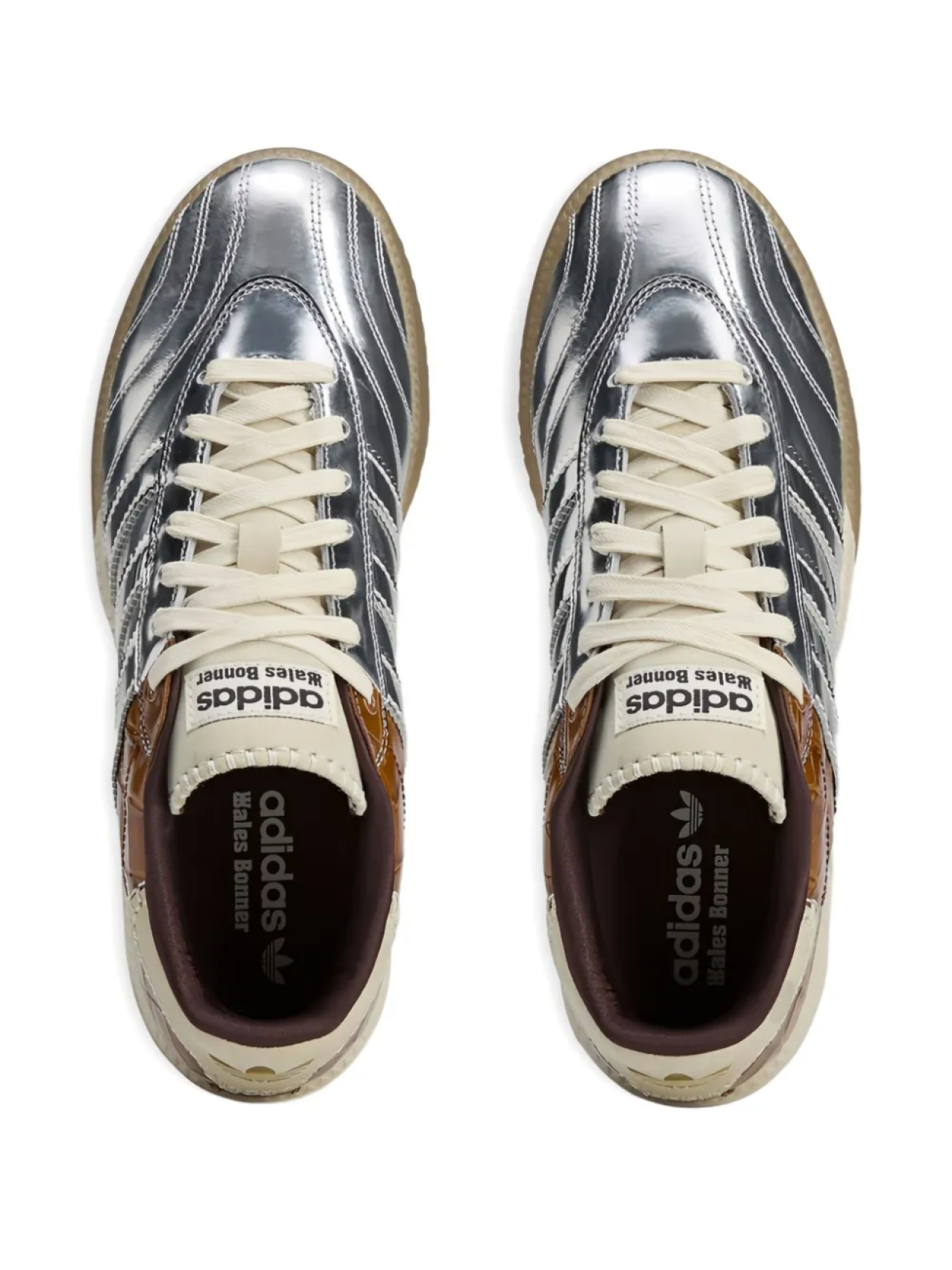 Adidas кроссовки Samba MN из коллаборации с Wales Bonner, серебряный — фото 3