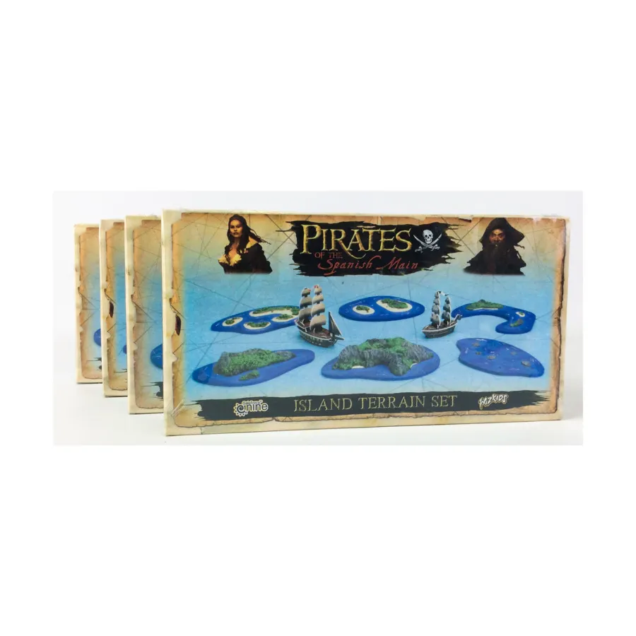 

Island Terrain, набор из 24 штук — наборы №1 и №2, Pirates CSG - Game Aids (Gale Force Nine)