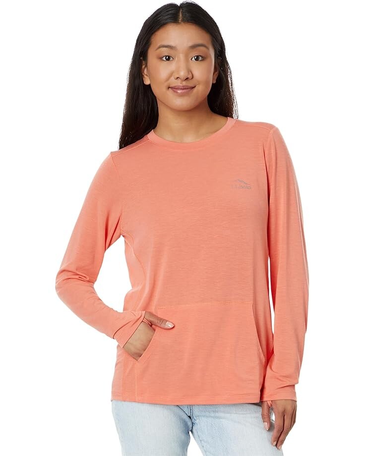 

Лонгслив L.L.Bean Tropicwear Comfort Crew, цвет Wild Salmon