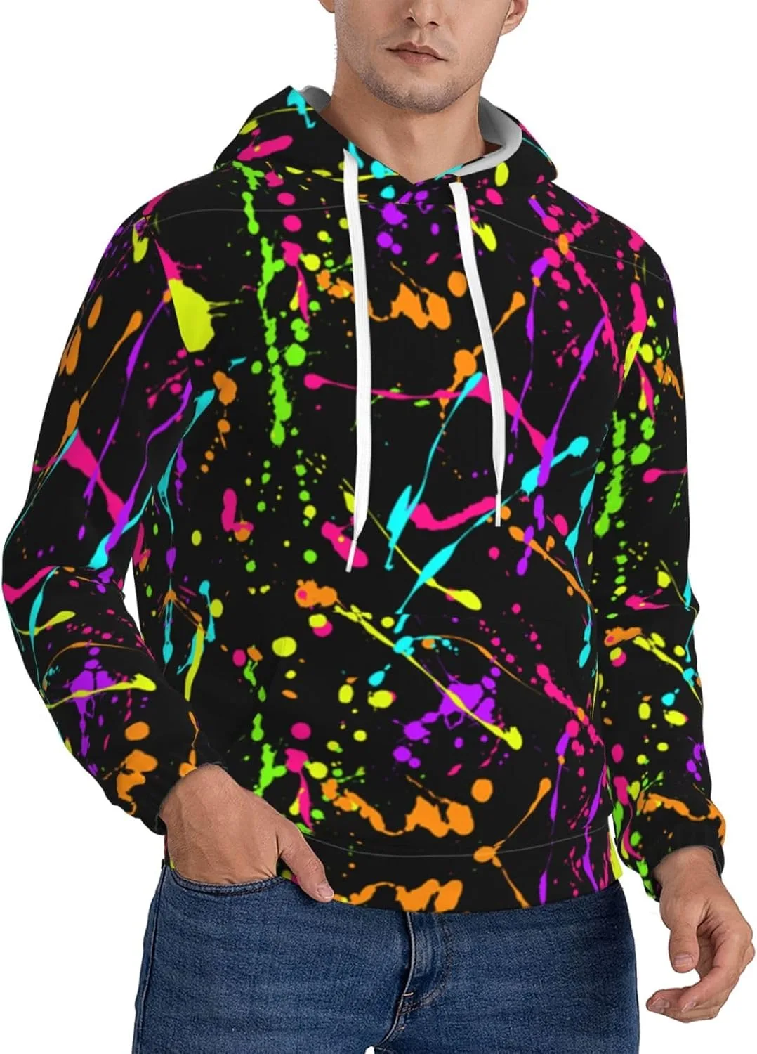 

Толстовка с капюшоном Glow In Dark Splatter Neon SDERDZSE