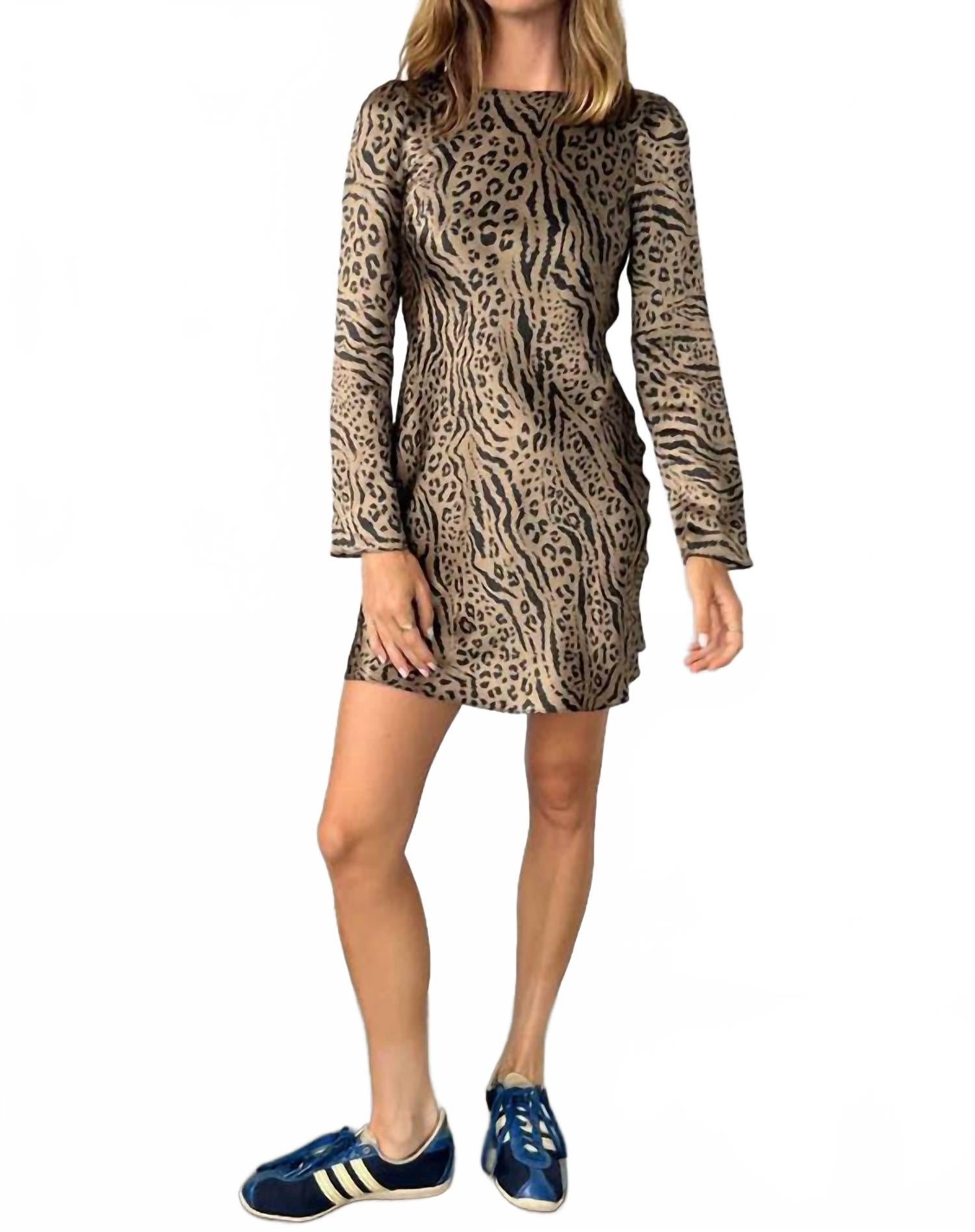 

CIAO LUCIA Мини-платье Patrice с леопардовым принтом