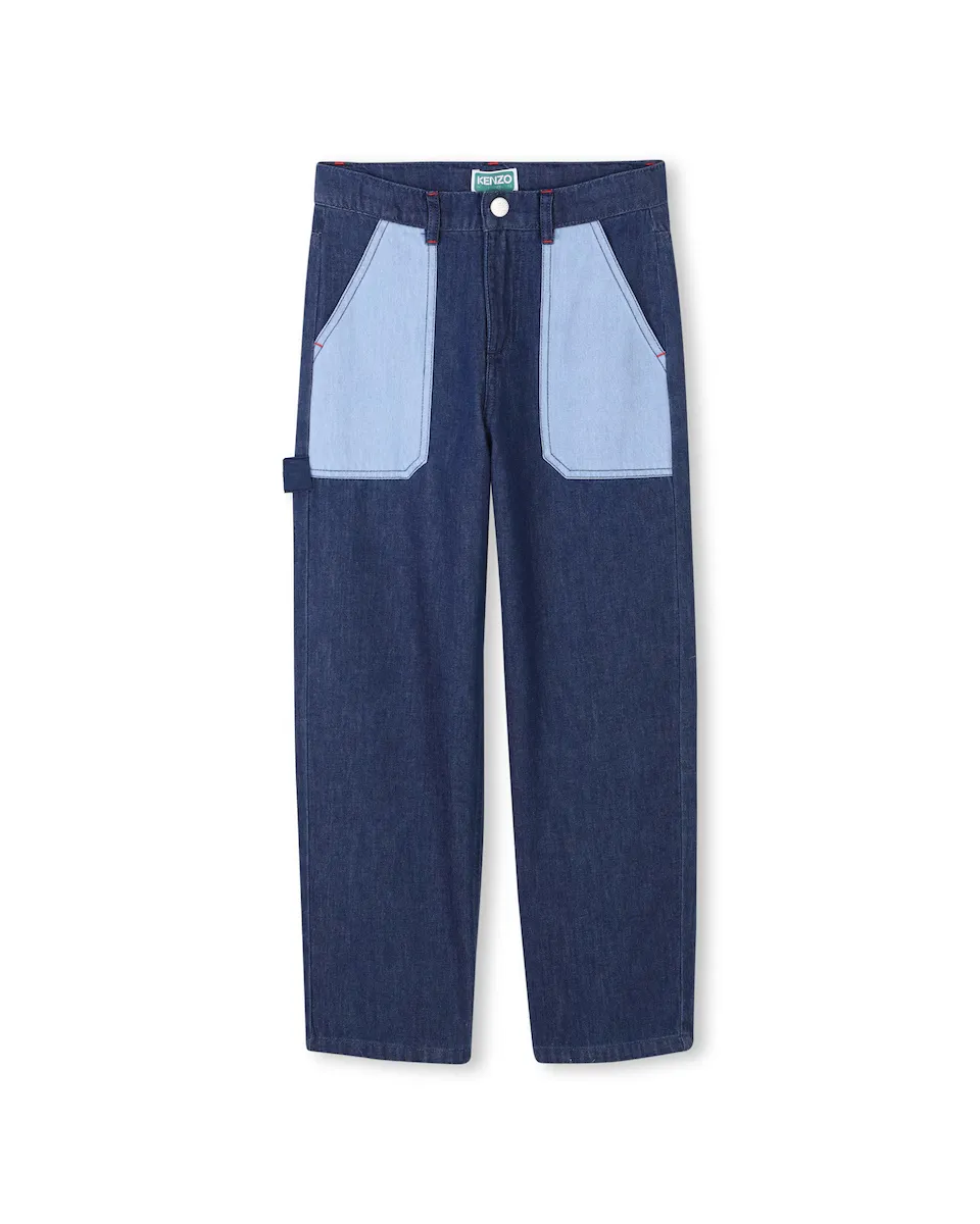 

Джинсы для мальчиков из синего хлопка Kenzo Kids, синий