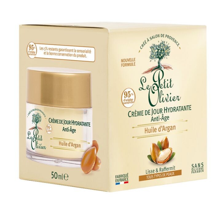 

Дневной крем для лица Crema de Día Antiedad con Aceite de Argán Le Petit Olivier, 50 ml