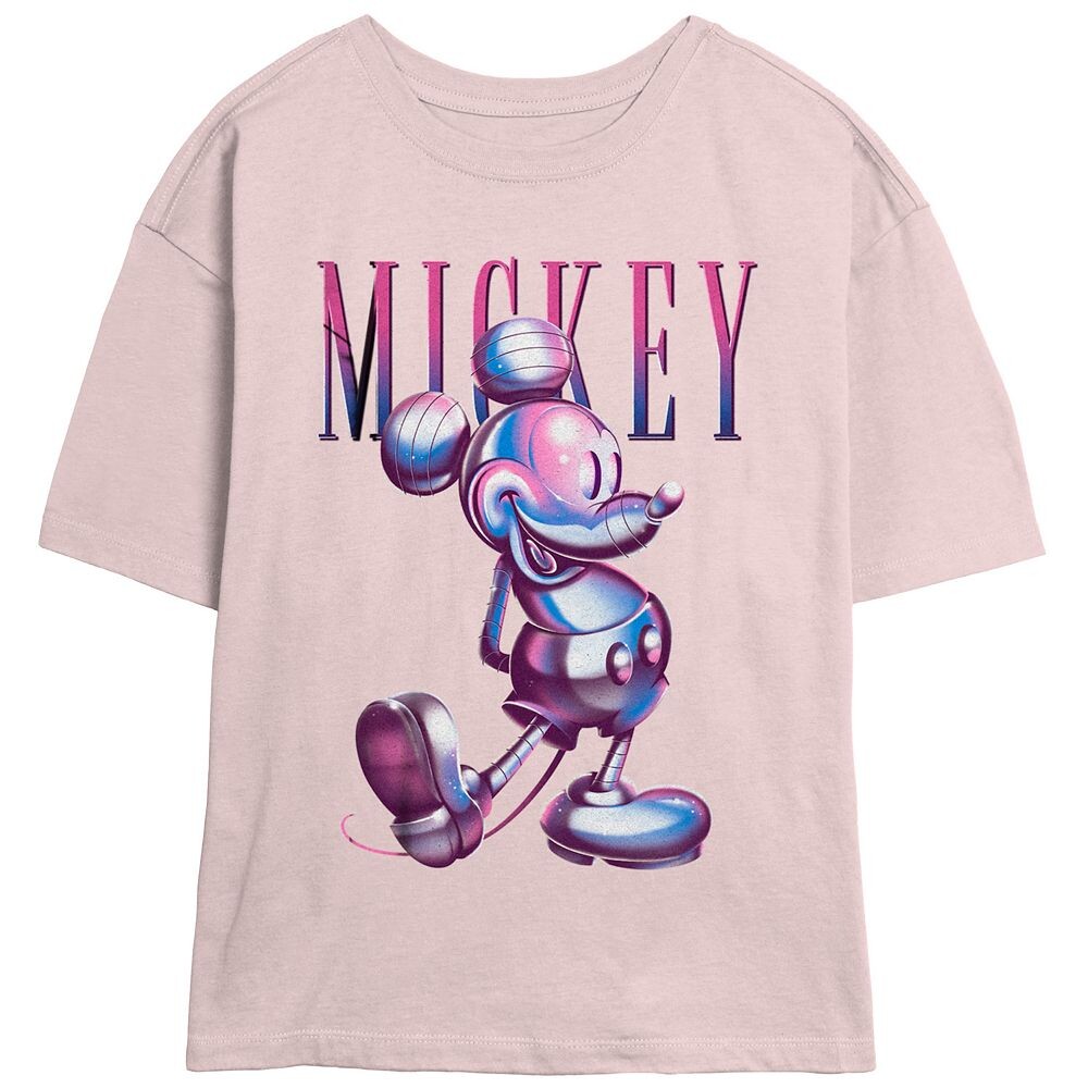 

Детская футболка Disney's Mickey Mouse с графическим скиммером и хромированной отделкой, цвет Blush