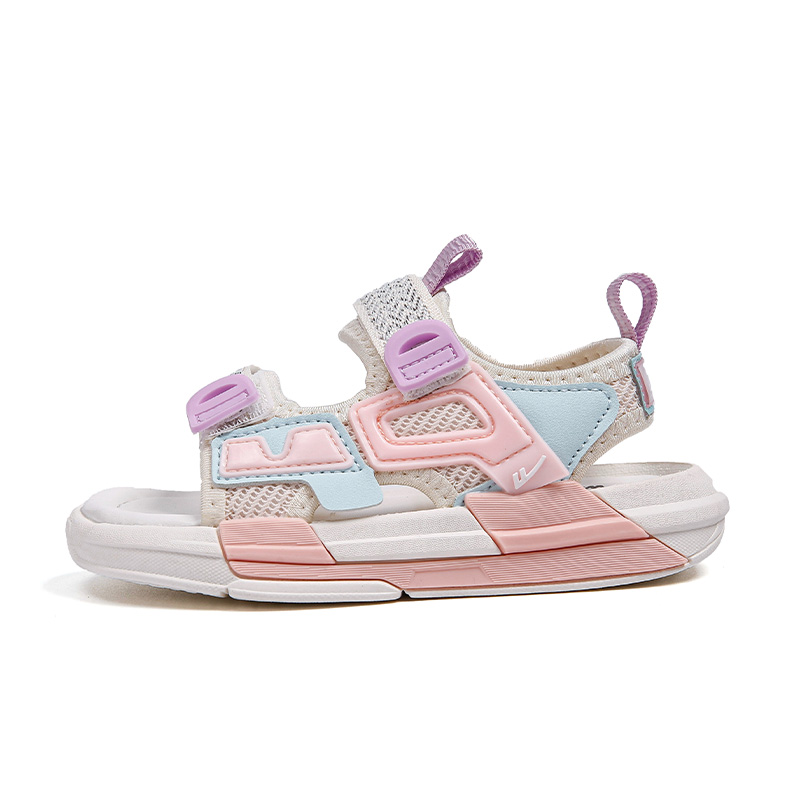 

Устойчивые к скольжению, износостойкие, дышащие, легкие детские сандалии Warrior Beige Pink Blue Kids