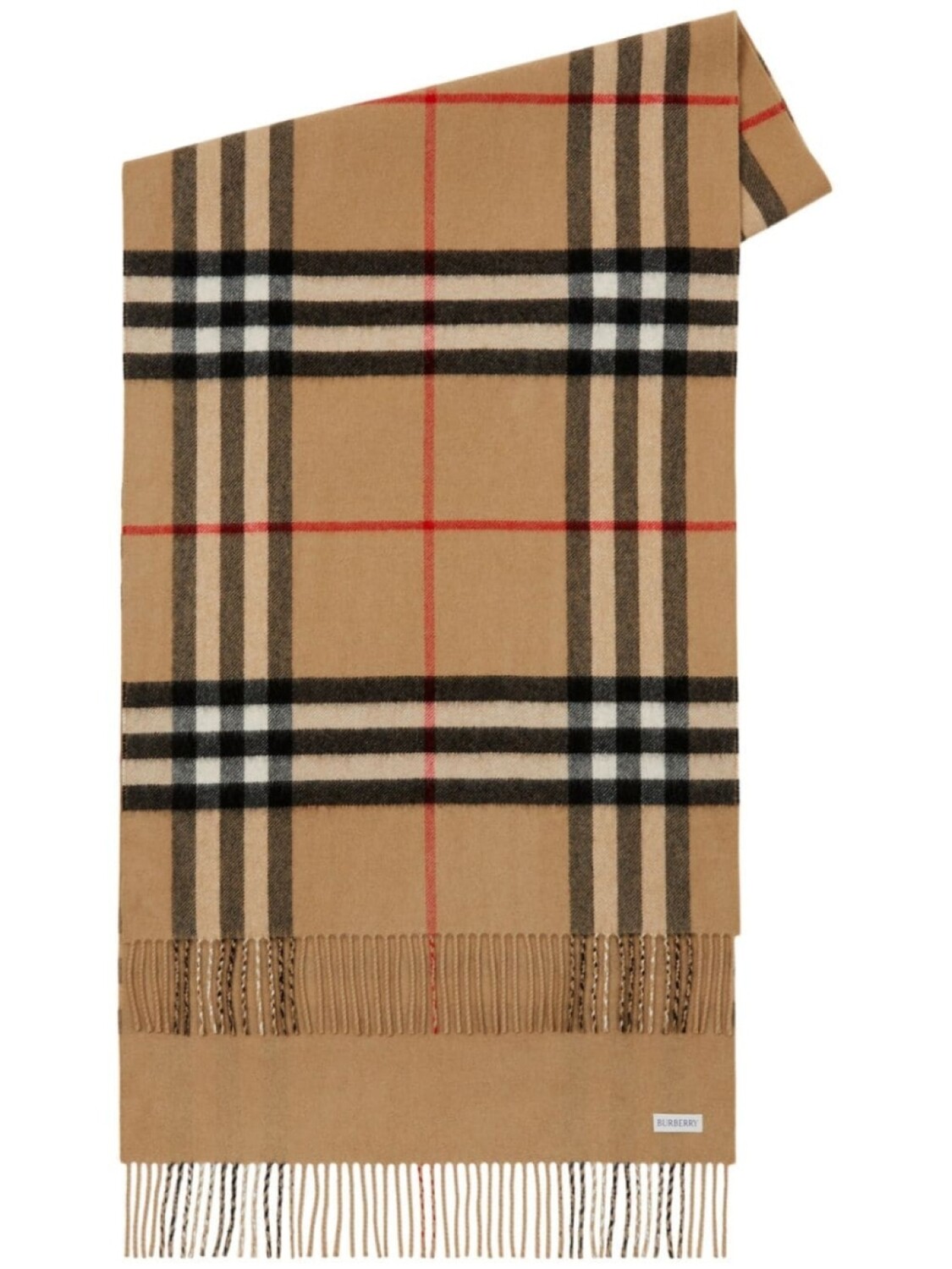 

Burberry двусторонний кашемировый шарф в клетку, коричневый