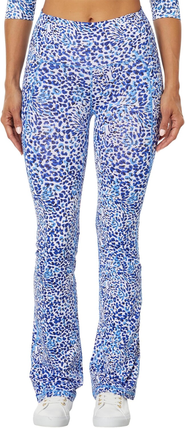 

Брюки Lilly Pulitzer Carpe Vita Flare Legging, цвет Resort White Twisted Up