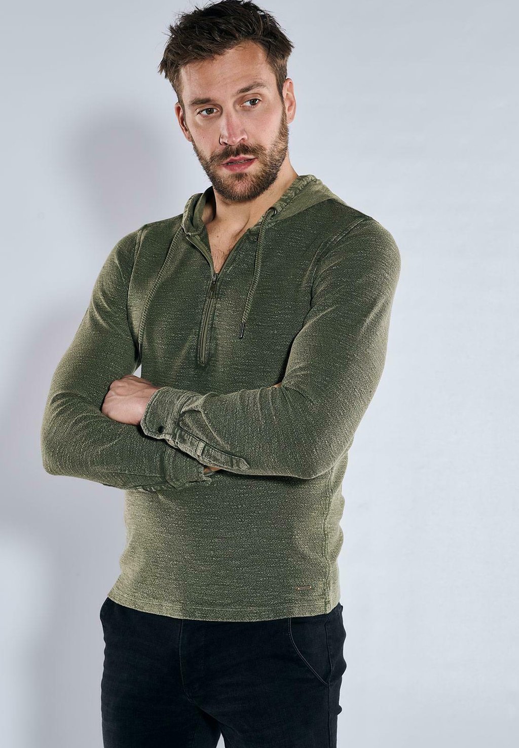 

Толстовка с капюшоном Long sleeved top Emilio Adani, хаки