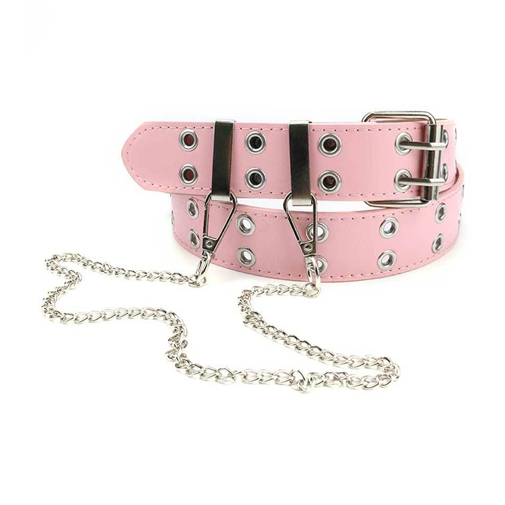 

FUO Ремень из искусственной кожи унисекс шириной 3,3 см, Pink