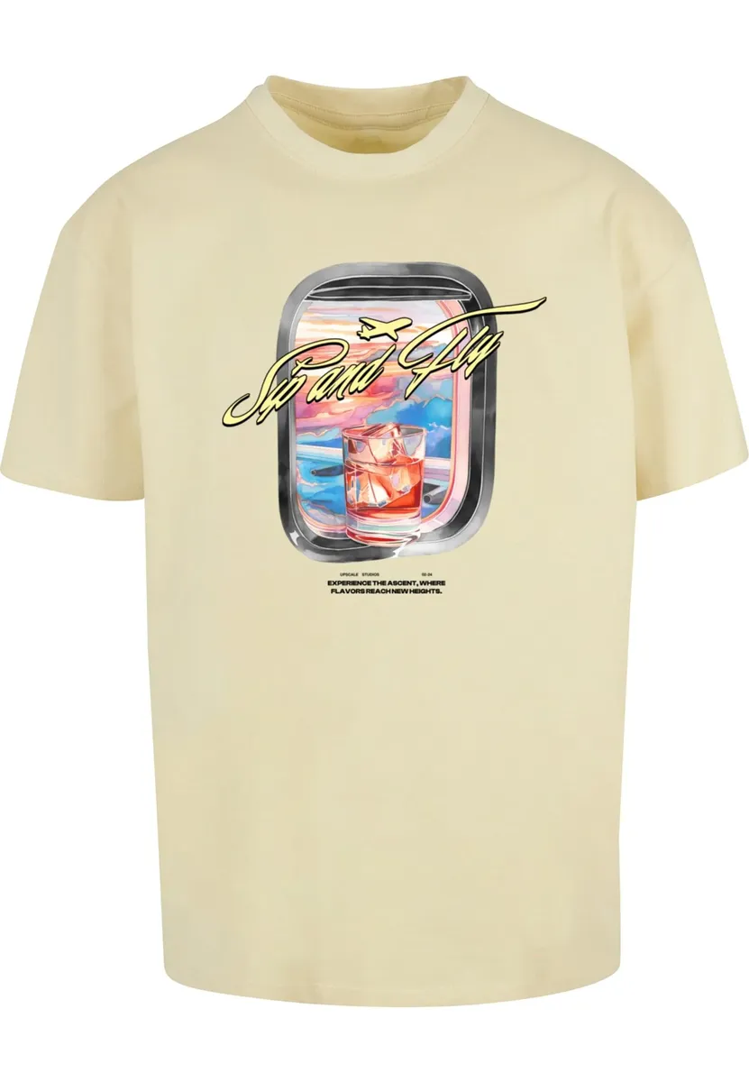

Футболка Upscale by Mister Tee "Upscale by Mister Tee Sip&Fly Heavy Oversize Tee ", желтый
