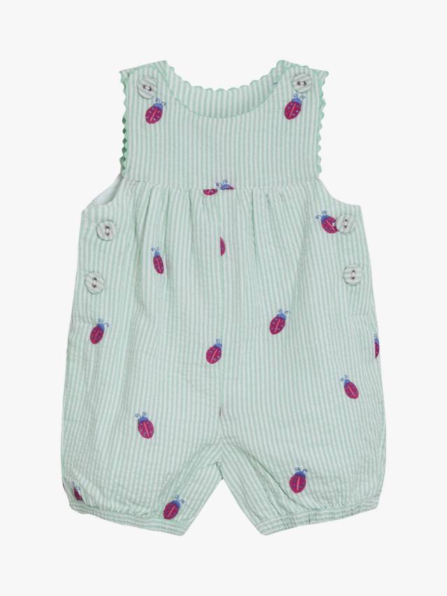 

Детские комбинезоны с вышивкой божьей коровкой JoJo Maman Bébé, зеленый