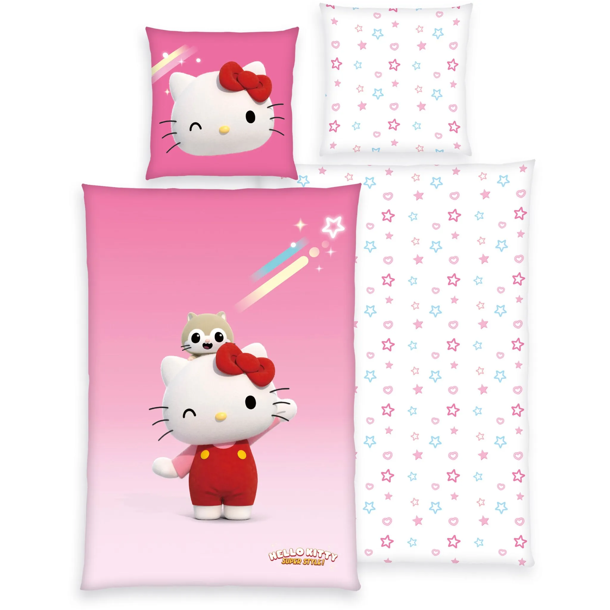 

Постельное белье Hello Kitty «Hello Kitty» с милым мотивом, цвет bunt