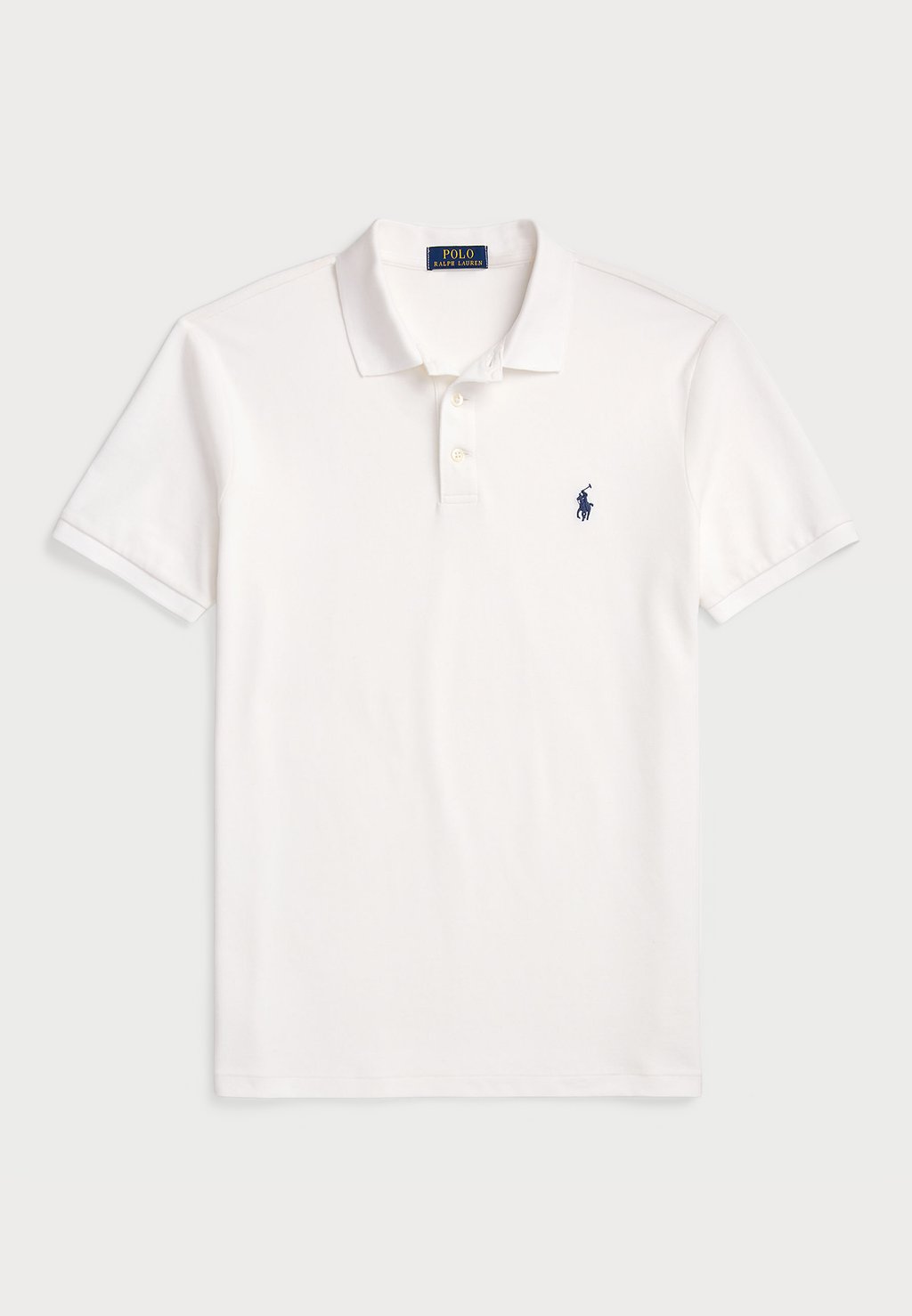 Поло CUSTOM SLIM FIT STRETCH SHIRT Polo Ralph Lauren, белый — фото 4