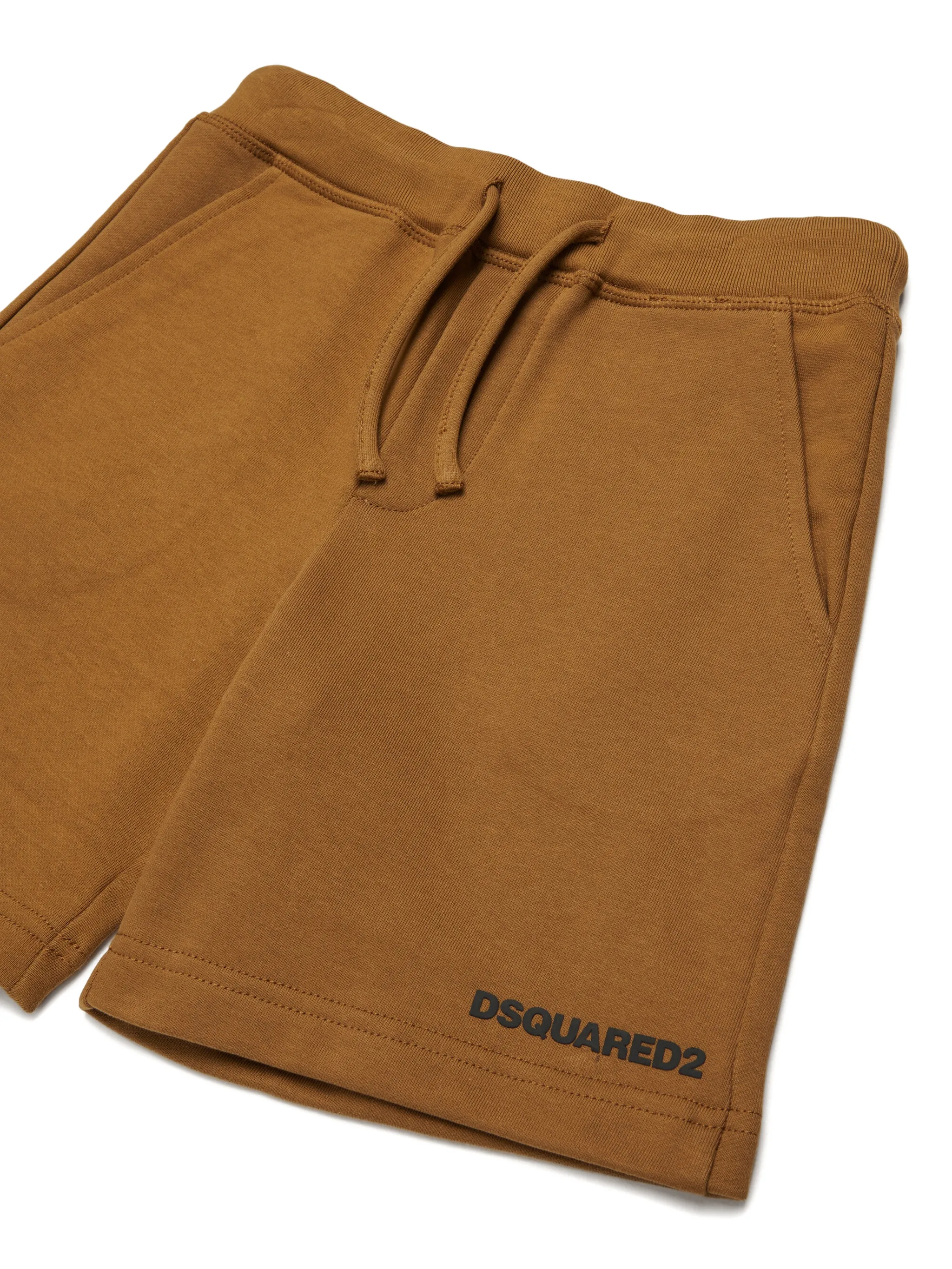Шорты с застежкой на шнурок Dsquared2 Kids, коричневый — фото 3