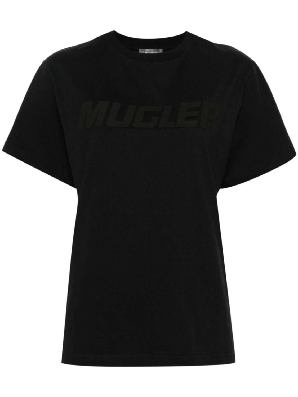 

Mugler футболка с логотипом, черный