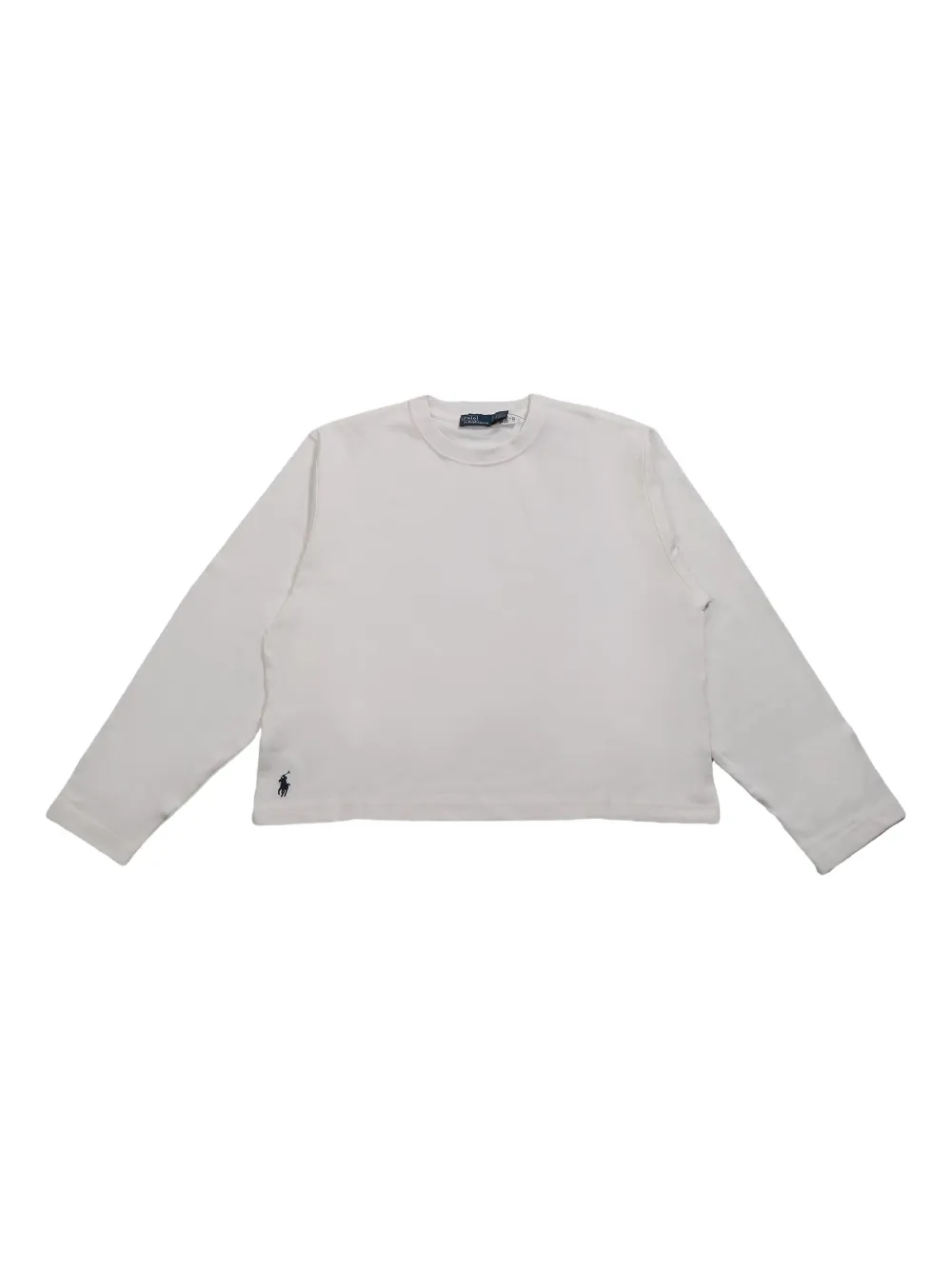 

Укороченная футболка с длинными рукавами POLO RALPH LAUREN, белый