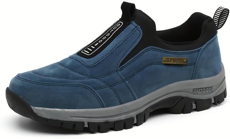 

Удобные и нескользящие мужские лоферы, дышащие и легкие спортивные кроссовки, подходят для носки весной и летом Minlaidian, синий