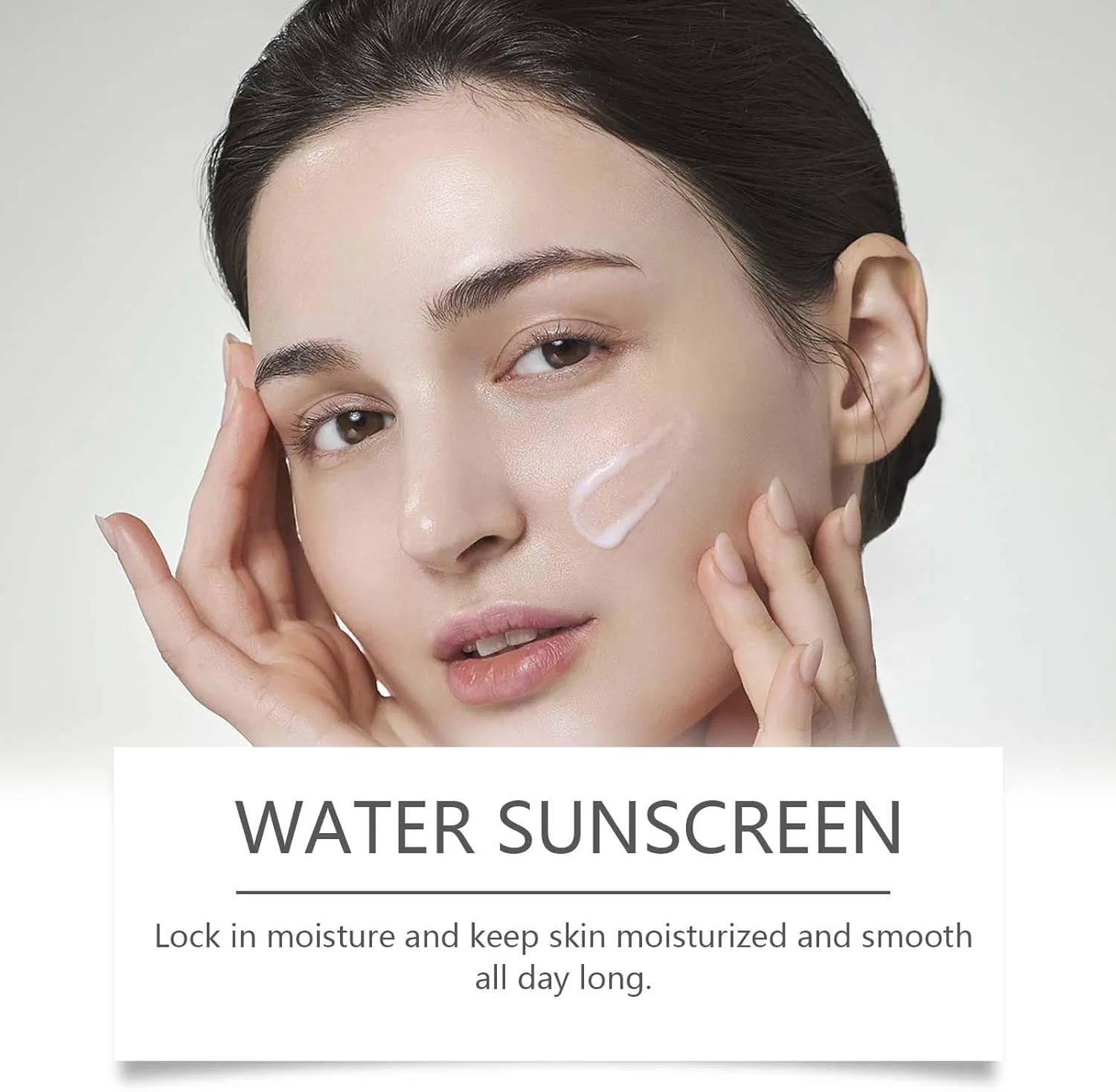 Солнцезащитный крем Hydrating Sunscreen Water Lightweight Snow Albutin Rich Mask Pack, увлажняющий, 45 г, белый Generic — фото 4