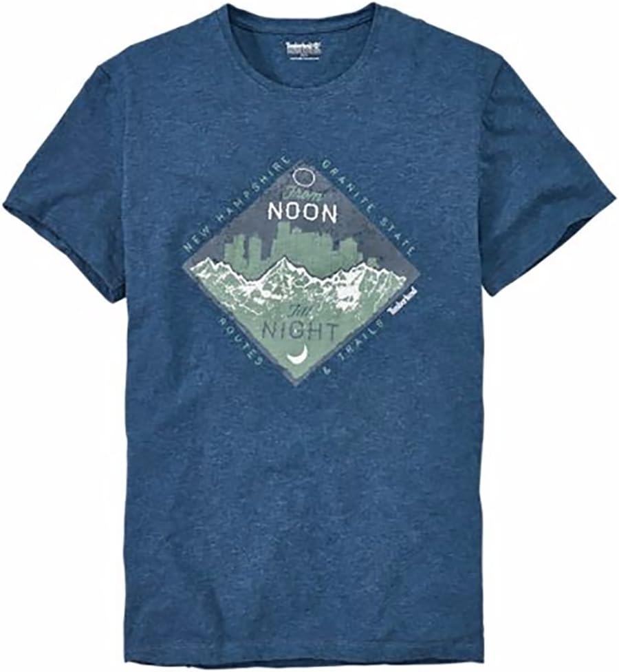 

Футболка Timberland мужская с коротким рукавом, принт Noon Til Night, Blue Heather, Синий, Футболка Timberland мужская с коротким рукавом, принт Noon Til Night, Blue Heather