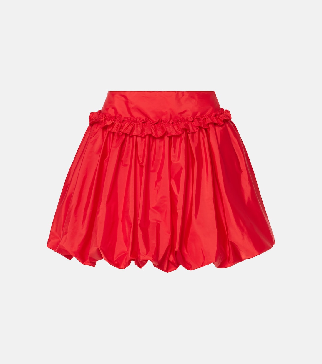 

Мини-юбка из тафты со сборками Simone Rocha, красный