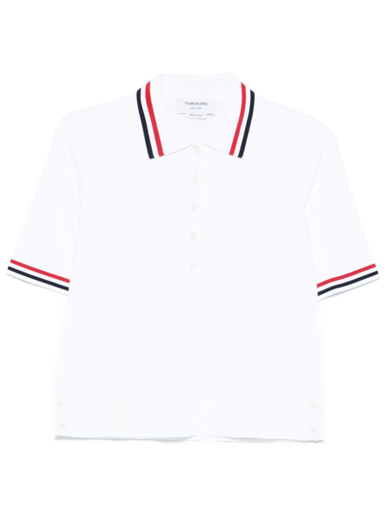 

Thom Browne рубашка поло из джерси, белый