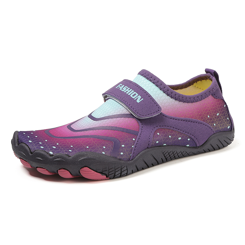 

LONGDUIZHANG Устойчивые к скольжению, устойчивые к запаху и дышащие унисекс треккинговые туфли для рек WY-Y219 фиолетовые Освежающая воздухопроницаемость
