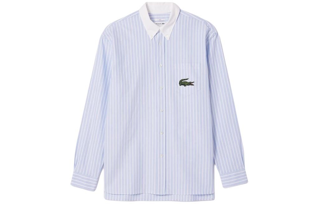 

Рубашка мужская синяя/белая Lacoste, синий