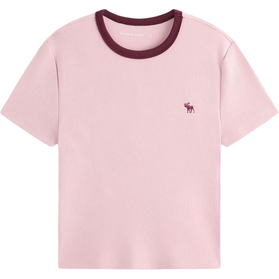 

Футболка женская Abercrombie＆Fitch, розовый