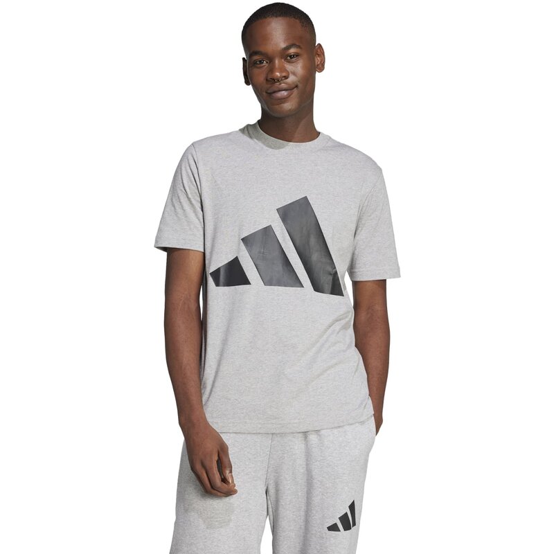 Футболка Essentials с большим логотипом Adidas, мультиколор — фото 2