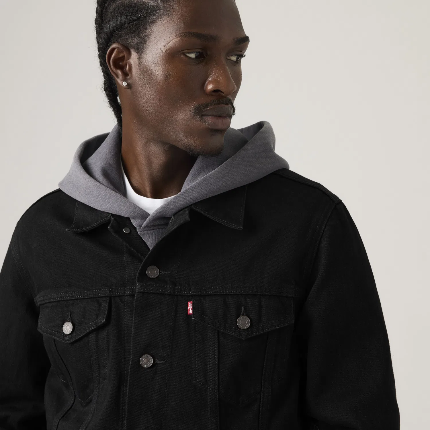 Куртка дальнобойщика Levi's, Black — фото 2