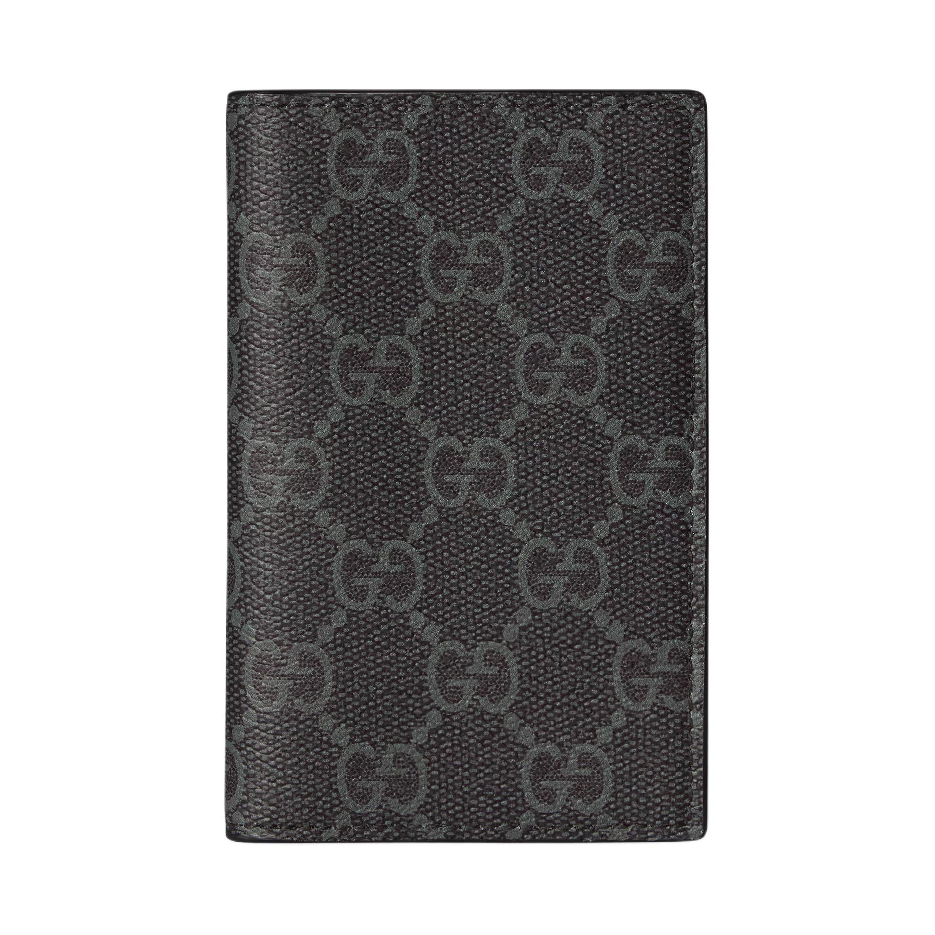 

GUCCI Кожаный картхолдер мужской черный