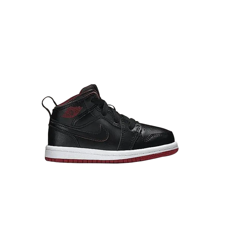 

Кроссовки Air Jordan 1 Mid BT TD 'Bred', черный